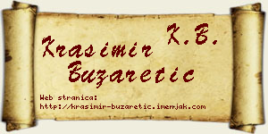 Krasimir Buzaretić vizit kartica